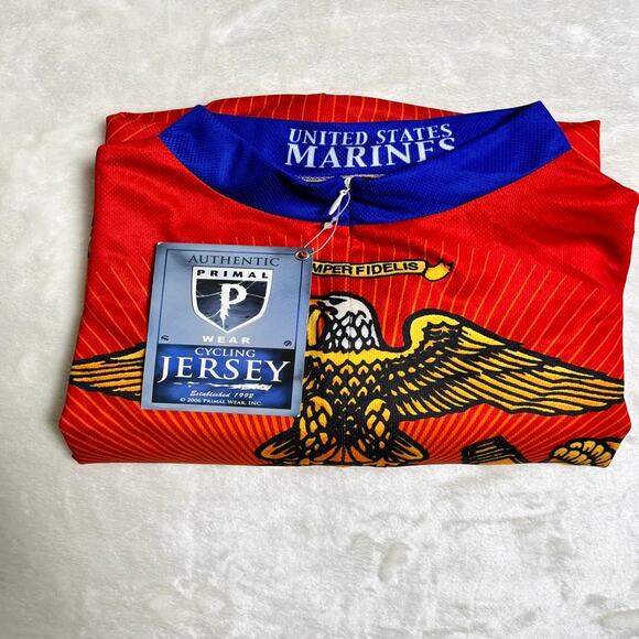 NWT Primal USMC Cycling Jersey Men's 2XL Marines Semper Fidelis Bulldog Eagle - Picture 9 of 9